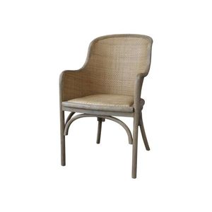 Antik dřevěná židle s výpletem a opěrkami Old French chair - 56*56*91 cm 41048000 (41480-00) obraz