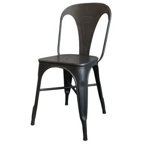 Černá antik kovová židle Factory Chair - 37*36*86cm 41037124 (41371-24) obraz