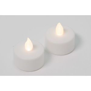 Nexos 42984 Dekorativní sada - 2 čajové svíčky - bílá obraz