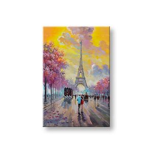 Malovaný obraz na stěnu PROCHÁZKA V PAŘÍŽI 60x90 cm (malované obrazy) obraz
