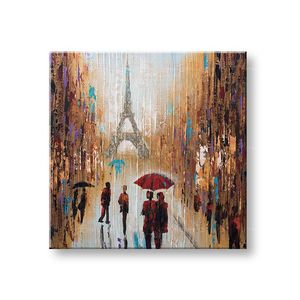 Malovaný obraz na stěnu PAŘÍŽ 70x70 cm (malované obrazy) obraz