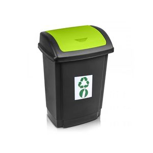 PROHOME - Koš odpadkový ke třídění odpadu 25l zelený obraz
