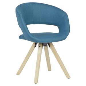 Jídelní Židle S Područkami Modrá obraz