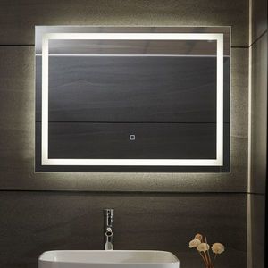 80761 Aquamarin Koupelnové zrcadlo s LED osvětlením 28 W, 80x60cm obraz