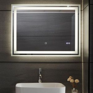 80789 Aquamarin Koupelnové zrcadlo s LED osvětlením, 80 x 60 cm obraz