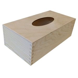 91439 Dřevěná krabička na kapesníky KLASIK, 25 x 8 x 13 cm obraz