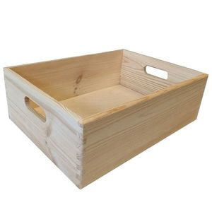 91435 Dřevěný univerzální box, 40 x 30 x 13 cm obraz