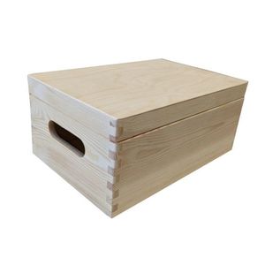 91433 Dřevěný univerzální box s víkem, 30 x 20 x 13 cm obraz
