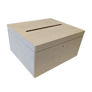 Dřevěný box na svatební dary a přání, střední, 29 x 15 x 24, 5 cm obraz