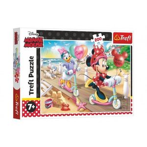 Puzzle Disney Minnie na pláži 200 dílků, 48 x 34 cm obraz