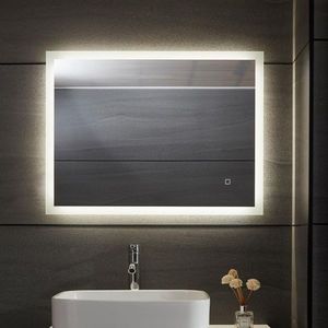 80786 Aquamarin Koupelnové zrcadlo s LED osvětlením, 100 x 60 cm obraz