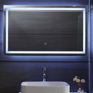 80778 Aquamarin Koupelnové zrcadlo s LED osvětlením, 100 x 60 cm obraz