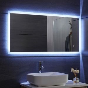 80787Aquamarin Koupelnové zrcadlo s LED osvětlením, 120 x 60 cm obraz