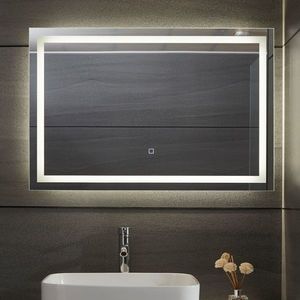 Aquamarin Koupelnové zrcadlo s LED osvětlením, 90 x 60 cm obraz