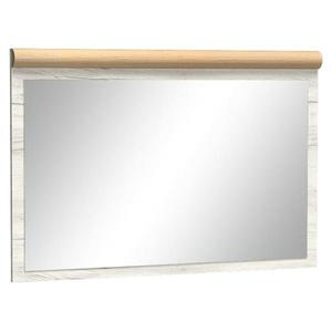 Zrcadlo Kora 120 cm, dub kraft zlatý / bílý obraz