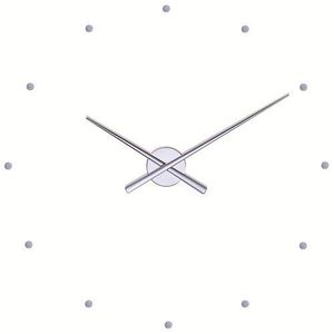 Designové nástěnné hodiny NOMON OJ stříbrné 80 cm obraz
