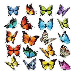 Samolepící dekorace Butterflies, 30 x 30 cm obraz
