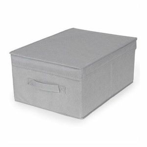 Compactor Skládací úložný kartonový box Wos, 30 x 43 x 19 cm, šedá obraz