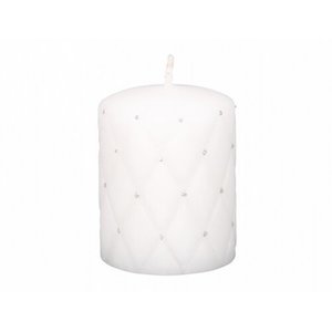 Dekorativní svíčka Florencia d7x10 cm bílá mat obraz