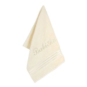 Bellatex Froté ručník s výšivkou Babička vanilková obraz