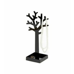 Stojan na šperky ve tvaru stromu Compactor - černý plast obraz