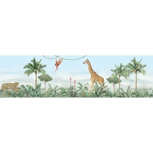 Samolepicí bordura Jungle, 500 x 9, 7 cm obraz