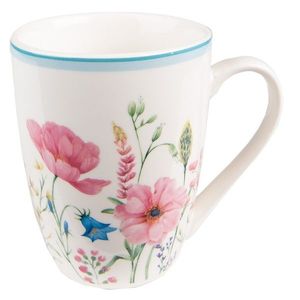 Barevný porcelánový hrneček s květy Meadow - 12*8*10 cm / 356 ml PPOMU obraz