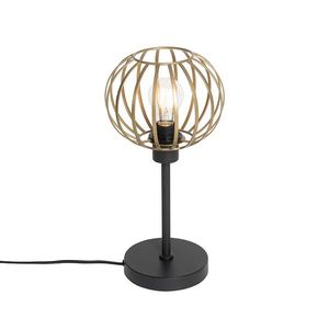 Designová stolní lampa mosaz - Johanna obraz