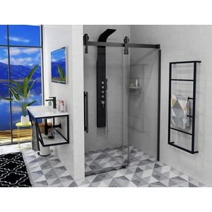 GELCO VOLCANO BLACK Sprchové dveře do niky 1500, čiré sklo, GV1415 GV1415 obraz