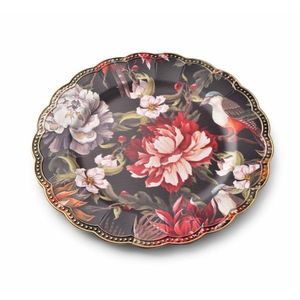 Mondex Dekorativní podtalíř Blanche Colours I 33 cm s květinami obraz