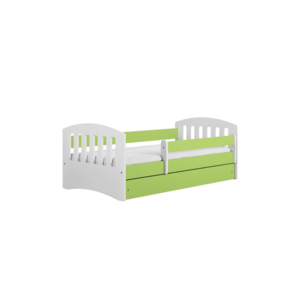 Kocot kids Dětská postel Classic I zelená, varianta 80x140, bez šuplíků, bez matrace obraz