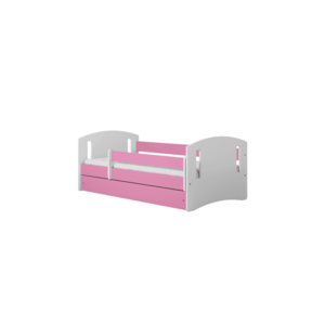 Kocot kids Dětská postel Classic II růžová, varianta 80x140, bez šuplíků, bez matrace obraz