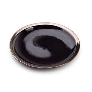 Affekdesign Porcelánový talíř Cal 20 cm černý obraz