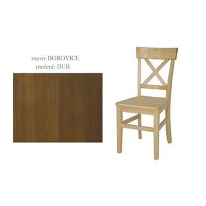 Jídelní židle RUFINA II, masiv borovice/moření: dub obraz