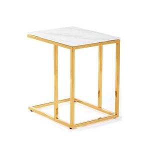 HowHomely Konferenční stolek LURUS 40x50 cm zlatá obraz