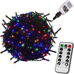 VOLTRONIC® 67229 Vánoční řetěz - 60 m, 600 LED, barevný + ovladač obraz