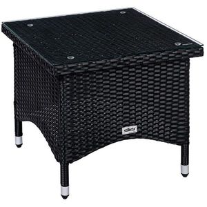 Stilista 90256 Stilista Odkládací polyratanový stolek, 50 x 50 cm, černý obraz