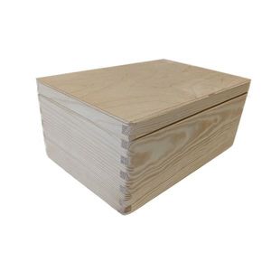 Dřevěná bedýnka s víkem, 30 x 20 x 13, 5 cm obraz
