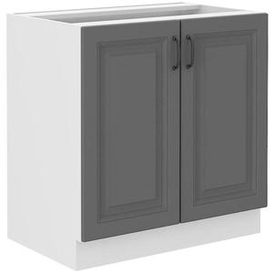 Kuchyňská Skříňka Stilo dustgrey/bílá 80D 2F BB obraz