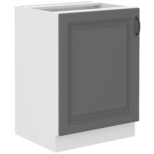 Kuchyňská Skříňka Stilo dustgrey/bílá 60D 1F BB obraz