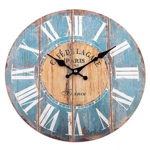 Dřevěné nástěnné hodiny HLC170025 34x34x1 cm obraz