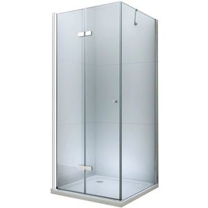 MEXEN/S Lima sprchový kout zalamovací 110x100, sklo transparent, chrom + vanička 856-110-100-01-00-4010 obraz