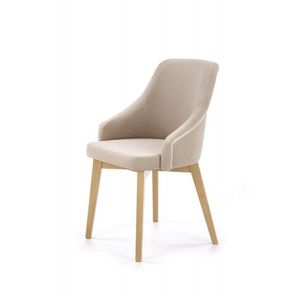 Jídelní židle TOLEDO 2, béžová/dub medový obraz