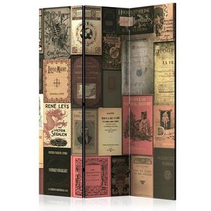 Paraván Books of Paradise Dekorhome 135x172 cm (3-dílný), Paraván Books of Paradise Dekorhome 135x172 cm (3-dílný) obraz