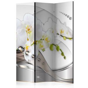 Paraván Pearl Dance of Orchids Dekorhome 135x172 cm (3-dílný) obraz