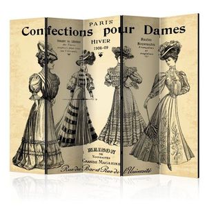 Paraván Confections pour Dames Dekorhome 225x172 cm (5-dílný) obraz