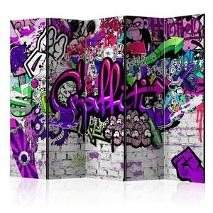 Paraván Purple Graffiti Dekorhome obraz