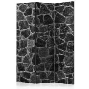 Paraván Black Stones Dekorhome 135x172 cm (3-dílný) obraz