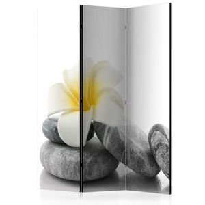 Paraván White Lotus Dekorhome 135x172 cm (3-dílný) obraz