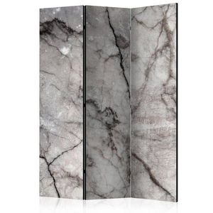 Paraván Grey Marble Dekorhome 135x172 cm (3-dílný), Paraván Grey Marble Dekorhome 135x172 cm (3-dílný) obraz